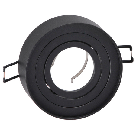 Deckeneinbauleuchte MR16 GAJA Tuba Spot Round Movable Schwarz GOLDLUX