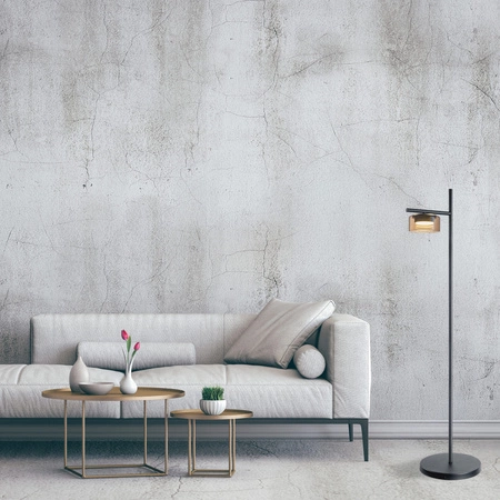 Stehleuchte Stehleuchte GX53 Schwarz Ofelia Sanico Goldlux