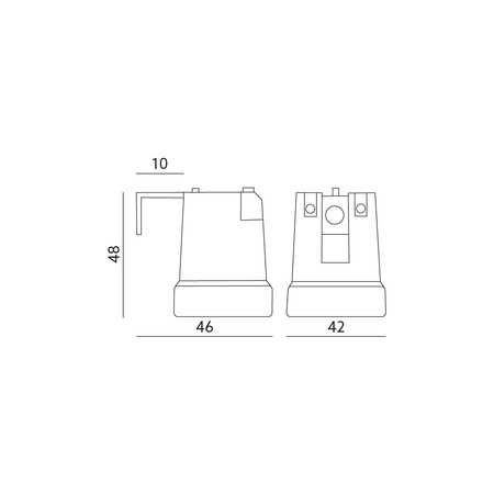 Porzellan-Keramik-Blech Sanierung E27 Weiß Kobi