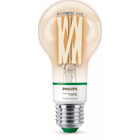 LED-Glühbirne E27 A60 4.3W = 60W 903lm 2700-4000K TW FILAMENT UltraEfficient Smart SMART WiFi Bluetooth App WiZ Philips