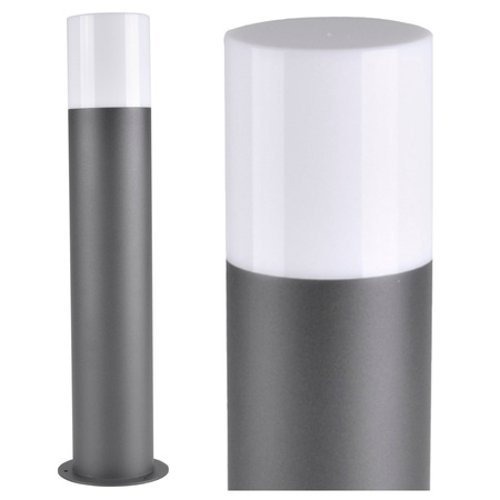 Gartenlampe LED Post E27 TUBA NISKA Graphit 44cm DALLAS GOLDLUX (Polux)