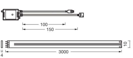 LED-Streifen 22W COB RGB dimmbar Pilot 3m SMART+ WiFi Magic Ledvance