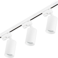1.5m Stromschiene + 3x Schienenstrahler GU10 Weiß SAGI LUMILED