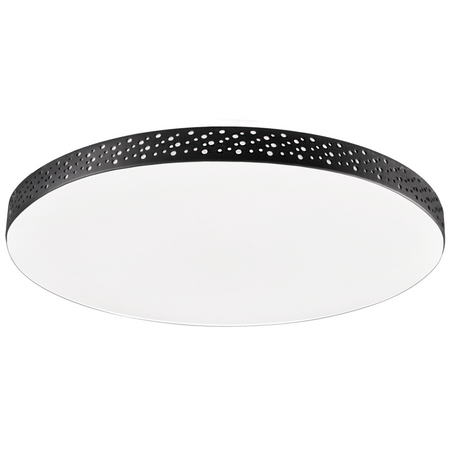 LED-Badezimmer Deckenleuchte 18W 1850lm 4000lm Neutral 120° Weiß Schwarz IP44 Moon Sanico Goldlux