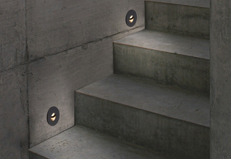 OIA LED 9102 1W 3000K Einbau-Treppenleuchte Einbauleuchte Schwarz Nowodvorski