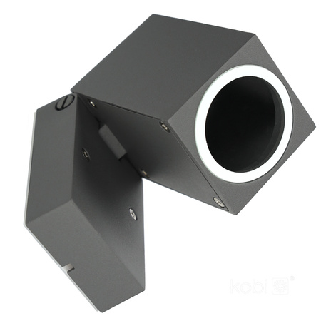 LED-Gartenleuchte QUAZAR 15 GU10 IP44 KOBI ALUMINIUM GRAU