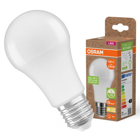 LED-Lampe A60 E27 14W = 100W 1521lm 2700K Warm 200° PCR LAMPS Osram