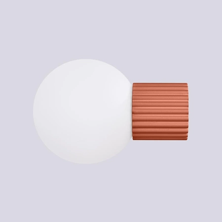 Badezimmer Wandleuchte G9 Rund Rot Modern Matt IP44 Halo Sollux