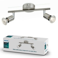 Deckenleuchte LIMBALI 2x GU10 Wandleuchte Reflektor beweglich Satin PHILIPS