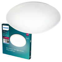 Plafond LED-Anbau-Deckenleuchte SUEDE 12W 2700K 28cm Weiß Rund PHILIPS