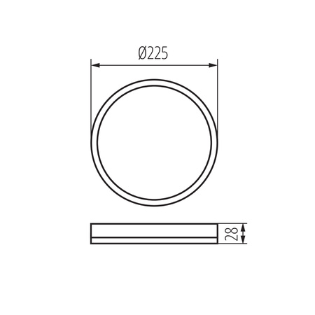 Plafond LED AZPO Deckenleuchte 11.8W IP54 Weiß KANLUX