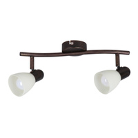 Spot Spot Deckenleuchte 2x E14 Braun Classic Soma 6592 Rabalux