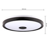 Plafond LED Deckenanbauleuchte 72W 5400lm 3000-6500K CCT RGB 160° Dimmbar Pilot Rund Schwarz Cosmo Masterled