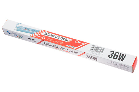 Ultra SLIM 3A 36W 12V DC Möbelnetzteil für LED-Streifen