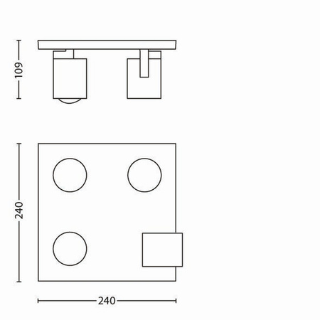 LED RUNNER Deckenleuchte 4x GU10 Reflektor bewegliche Leuchte Weiß PHILIPS