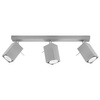 MERIDA Deckenleuchte 3xGU10 Reflektor Halogen Leuchte Beweglich 45cm Grau SOLLUX
