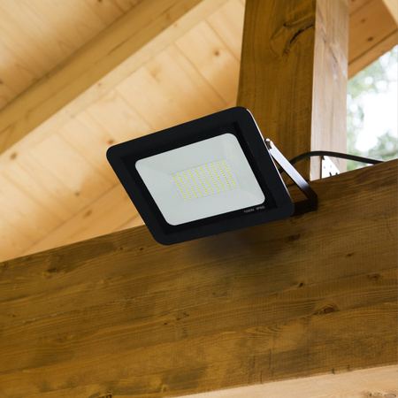 LED Fluter 100W 7000lm 6500K 120° IP65 Schwarz GOLDLUX (Polux)