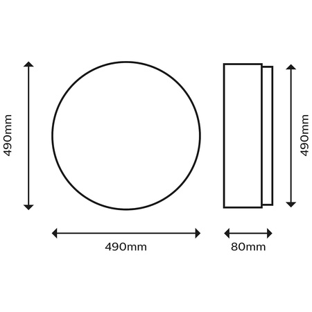 LED Plafond Aufputz MOIRE 36W 4000K 49cm Weiß Rund PHILIPS