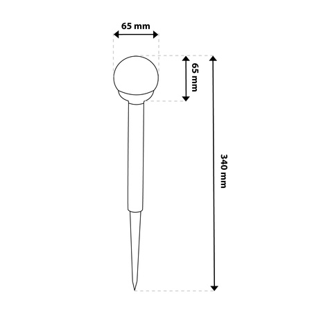 Solar-Gartenlampe LED-Nietenkugel RGB IP44 34 cm Dämmerungssensor