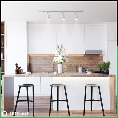 1-Phasen Strahler GU10, Schieneinstrahler Weiß SAGI LUMILED