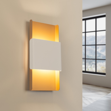 Wandleuchte DURLIN 2xG9 Gold Weiß Modern SOLLUX