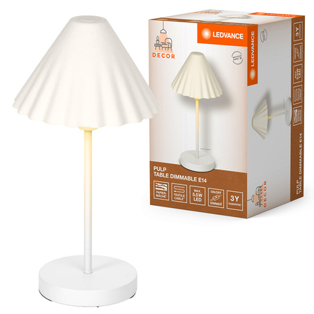 Tischlampe Schreibtisch Leuchte Stehend Dekorativ E14 Weiß USB-C Dekor Ledvance