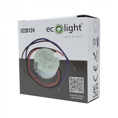 LED-Netzteil für die Box 1,25A 15W 12V IP67 ECOLIGHT