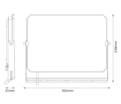 LED-Flutlicht Halogen-Außenstrahler 100W 6500K 9000lm IP65 FLOODLIGHT LUX OSRAM