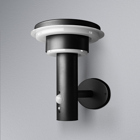 Solar-Gartenwandleuchte LED-Fassadenleuchte 6W Schwarz ENDURA STYLE LEDVANCE