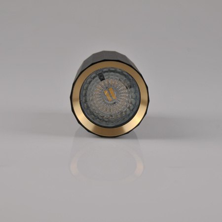 Spot GU10 Schwarz Gold NICEA Sanico Goldlux Anbauleuchte