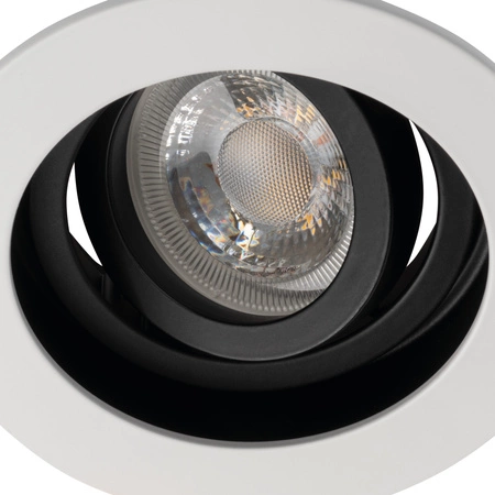 ARET GU10/GU5.3 Kreisförmige Deckeneinbauleuchte Beweglich Weiß/Schwarz KANLUX
