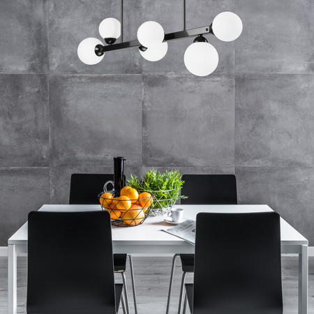 ASTRO Deckenleuchte 6xG9 Glasschirme Kugeln Schwarz LM-6.161 Lamkur