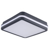 Plafond LED-Deckenleuchte mit Bewegungssensor 30W 2940lm CCT IP65 Graphit BENO KANLUX