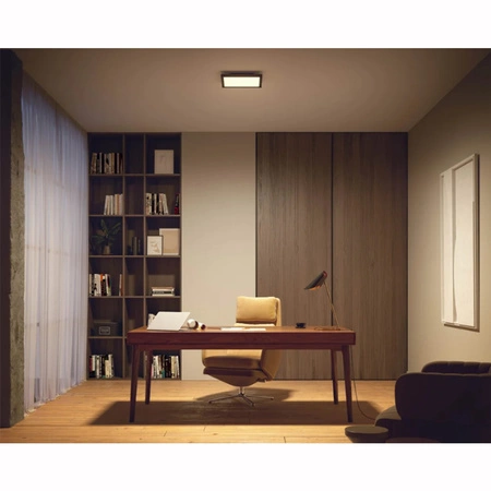 LED-Anbaupanel Aurelle Schwarz 19W CCT 30cm PHILIPS HUE Bluetooth + Dimmschalter
