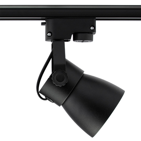 Beleuchtungsschiene 2m + 4 xGU10-Schienenstrahler in Schwarz-Gold + 6W LED GU10 3000 K