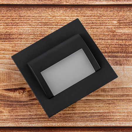 DECORUS 9 LED 1,2W Graphit ProVero Treppenleuchte Kalt