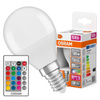 LED-Lampe E14 P45 5,5W = 40W 470lm RGBW 200° OSRAM Star + Pilot