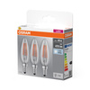 3x LED Lampen E14 B40 4W = 40W 470lm 4000K Neutral 320° OSRAM-Sockelfilament