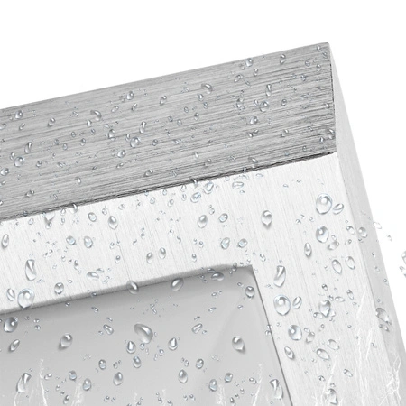 Decken-LED-Leuchte Decken- und Wandleuchte quadratisch 2 xE27 IP44