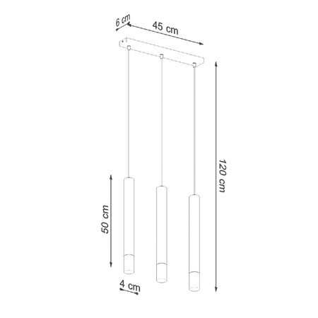 LED-Hängeleuchte WEZYR 3xG9Weiß SOLLUX