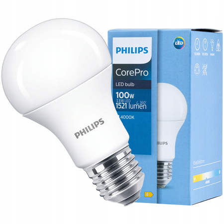 LED-Lampe E27 A60 13W = 100W 1521lm 4000K Neutral PHILIPS