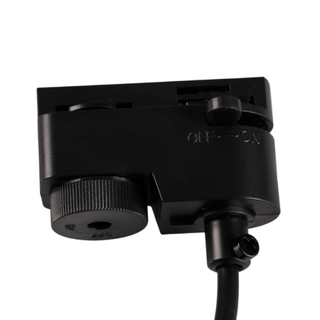 Stromschienen-Kit 1-Phasen-Schiene + 3x GU10 Reflektor Schwarz MARIBEL Sanico Goldlux