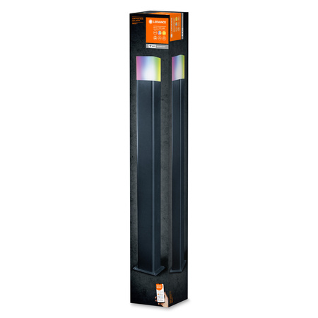 Gartenpfosten-LED-Lampe SMART 9,5W RGB+W Grau 80 cm SMART+ WiFi CUBE LEDVANCE