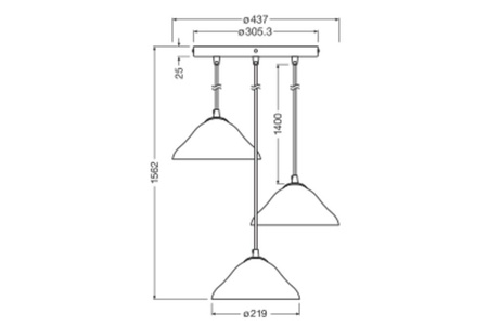 Dekorative Decke Pendelleuchte E14 Weiß Dekor Ledvance