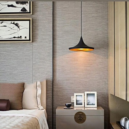 Masterled E27 Schwarz Gold Mezo Hängeleuchte