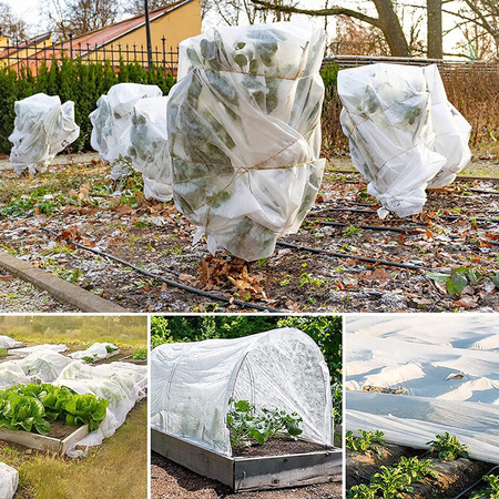 Agrotextil-Federabdeckung 1,6 x 10m 17 g Weiß