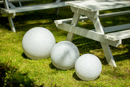 Außengartenlampe 230V E27 BULLET 40cm Stein