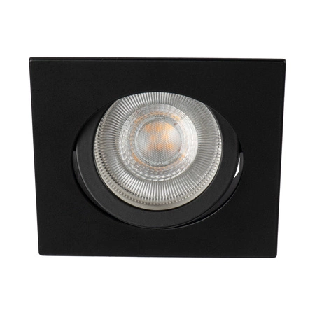 Ring Flush Mounted Ceiling Adjustable GU5.3 GU10 Square Black Dalla Kanlux Spot Luminaire