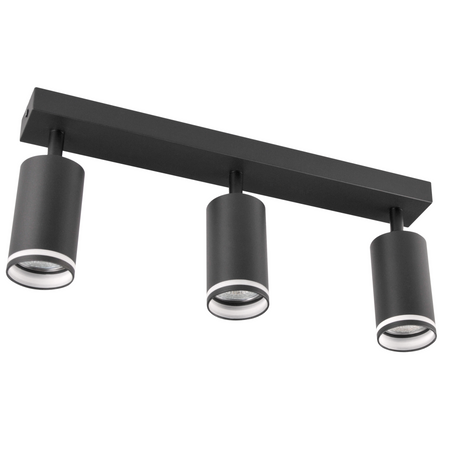 LED PARIS 3 x GU10 Schwarz GOLDLUX (Polux) LED-Decken-/Wandleuchte