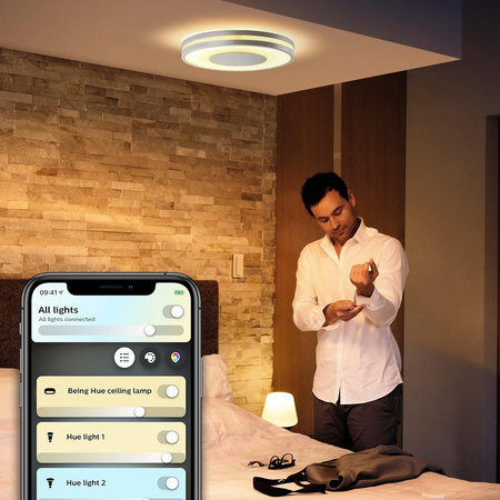 LED BEING 22.5W CCT PHILIPS HUE Bluetooth Zigbee Deckenleuchte + Dimmschalter